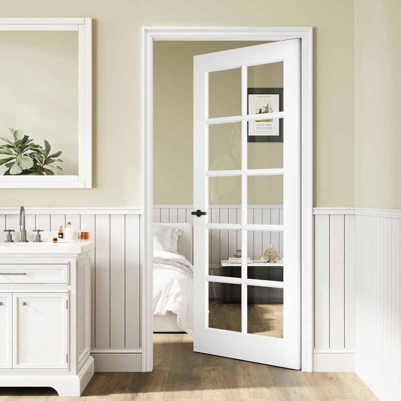 Intérieur de la porte de garde-manger avec porte en verre transparent 10 Lite, 36" x 80"