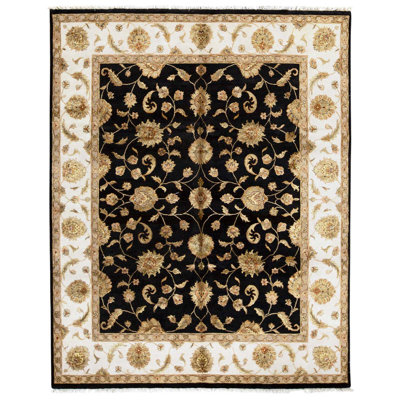 Handmade Silk and Wool Oriental Area Rug