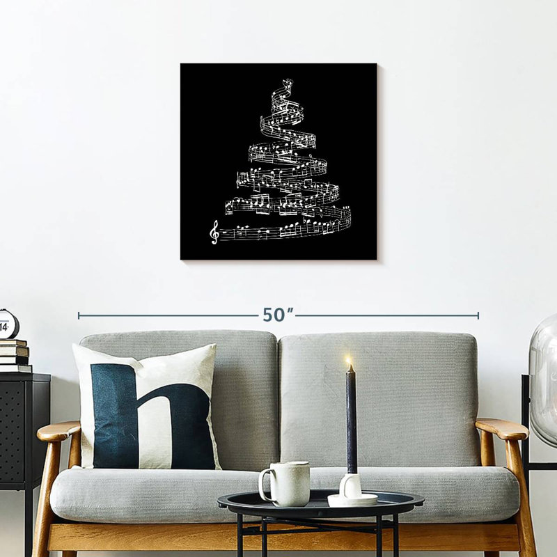 Abarca Music Notes Christmas Tree, 24" H x 24" W