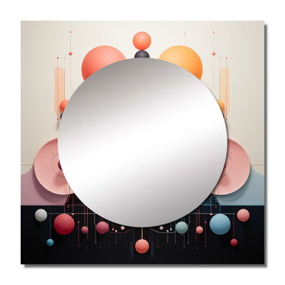 Laureta - Abstract Landscape Square Mirror For Wall Art Decor