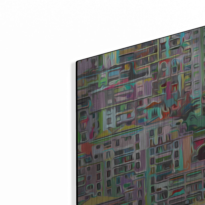 "Stack I" par James Burghardt - Impression sur métal sans cadre, H 24 po x l 16 po x P 0,13 po