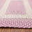 Waterbury Farmhouse Handmade Braided Purple Area Rug-899635302