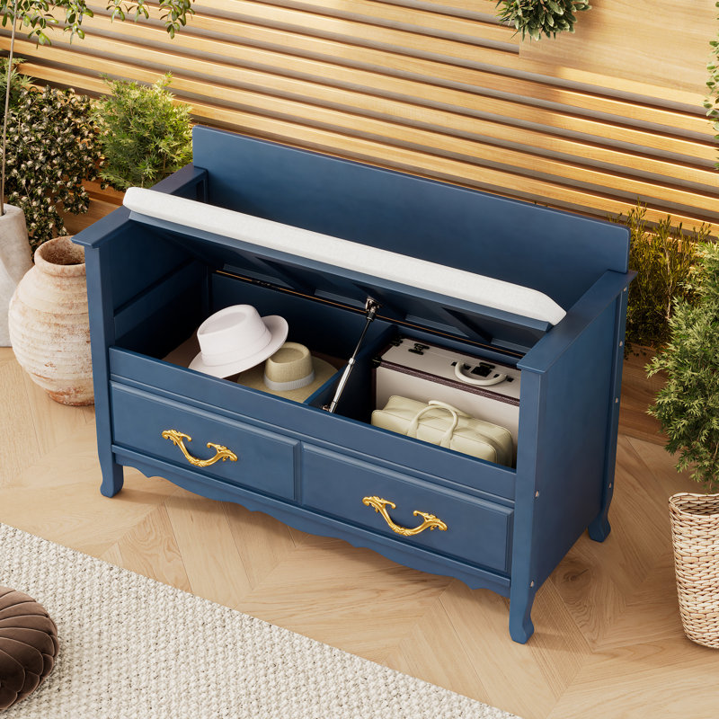Banc à chaussures avec coussin amovible