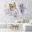Watercolor Flowers In Beige - 5 Piece No Frame Print on Canvas