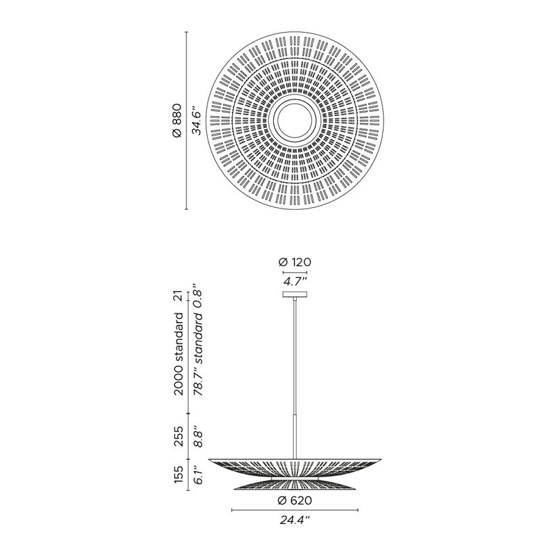 Air Suspension Lamp, Cream
