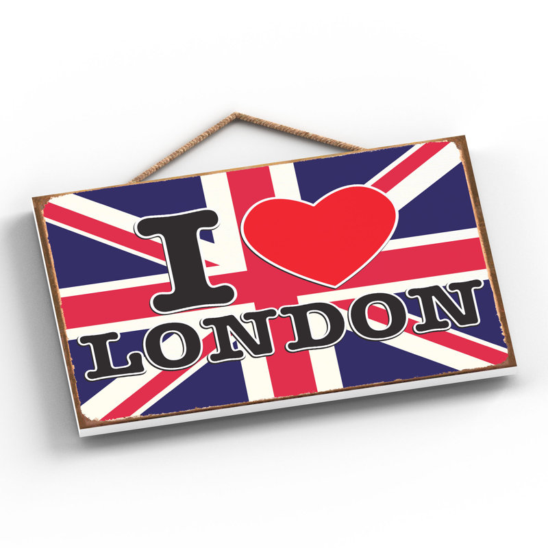I Love London - Print on MDF