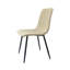 Élégants ensembles de tables de salle à manger en bois MDF avec base en métal, chaises modernes pour la maison