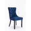 Chaise de salle à manger rembourrée en velours moderne avec anneau à tirer (ensemble de 2)-1415673411-1460188288