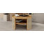 Table basse ronde à 2 niveaux en bois naturel avec base en rotin de rangement de 31,3 po (table basse uniquement, sans chaises)