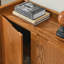 Buffet de couleur noyer, armoire de rangement avec rangement, armoire de rangement rustique