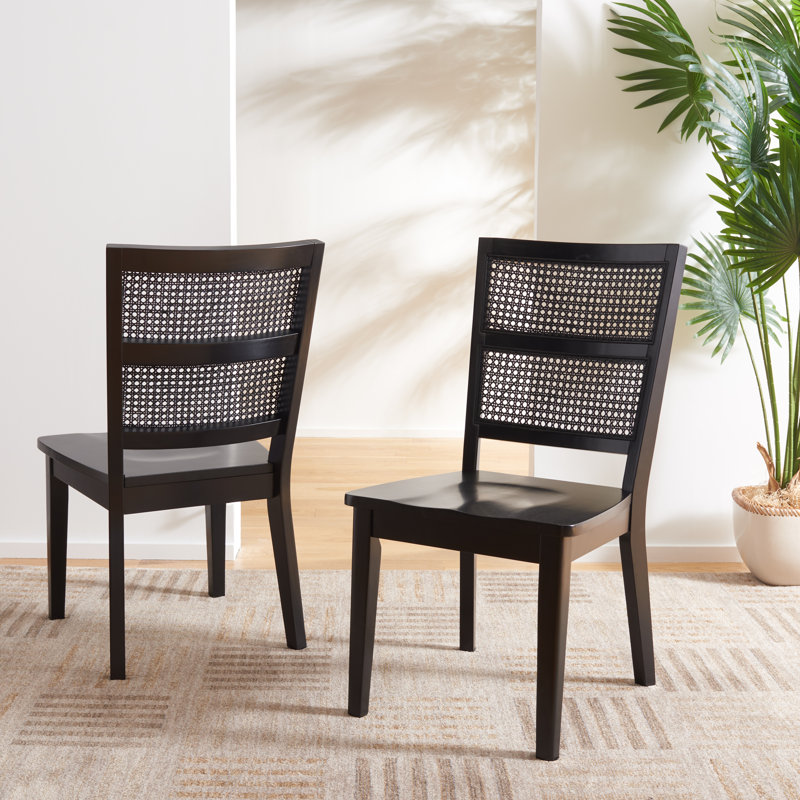 Gordes 17.5'' H Upholstered Side Chair, Black