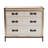 Baxton Studio Benton Vintage White Canvas 4-Drawer Storage Cabinet