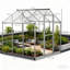 Serre de plain-pied en polycarbonate