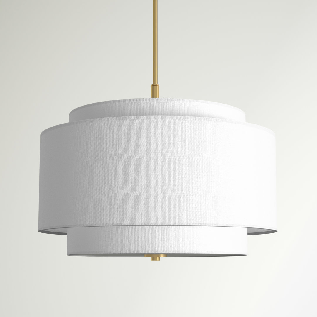 Koeller 3 - Light Brass Gold Shaded Pendant Three Posts™