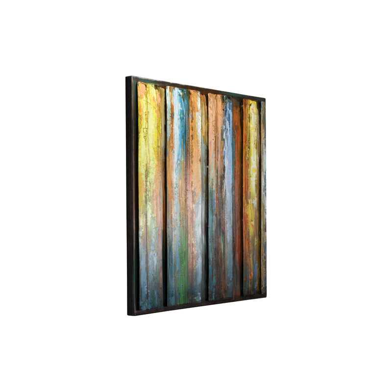 Flickering Candles metal print