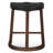 Upholstered Genuine Leather Counter Stool with Solid Wood Frame