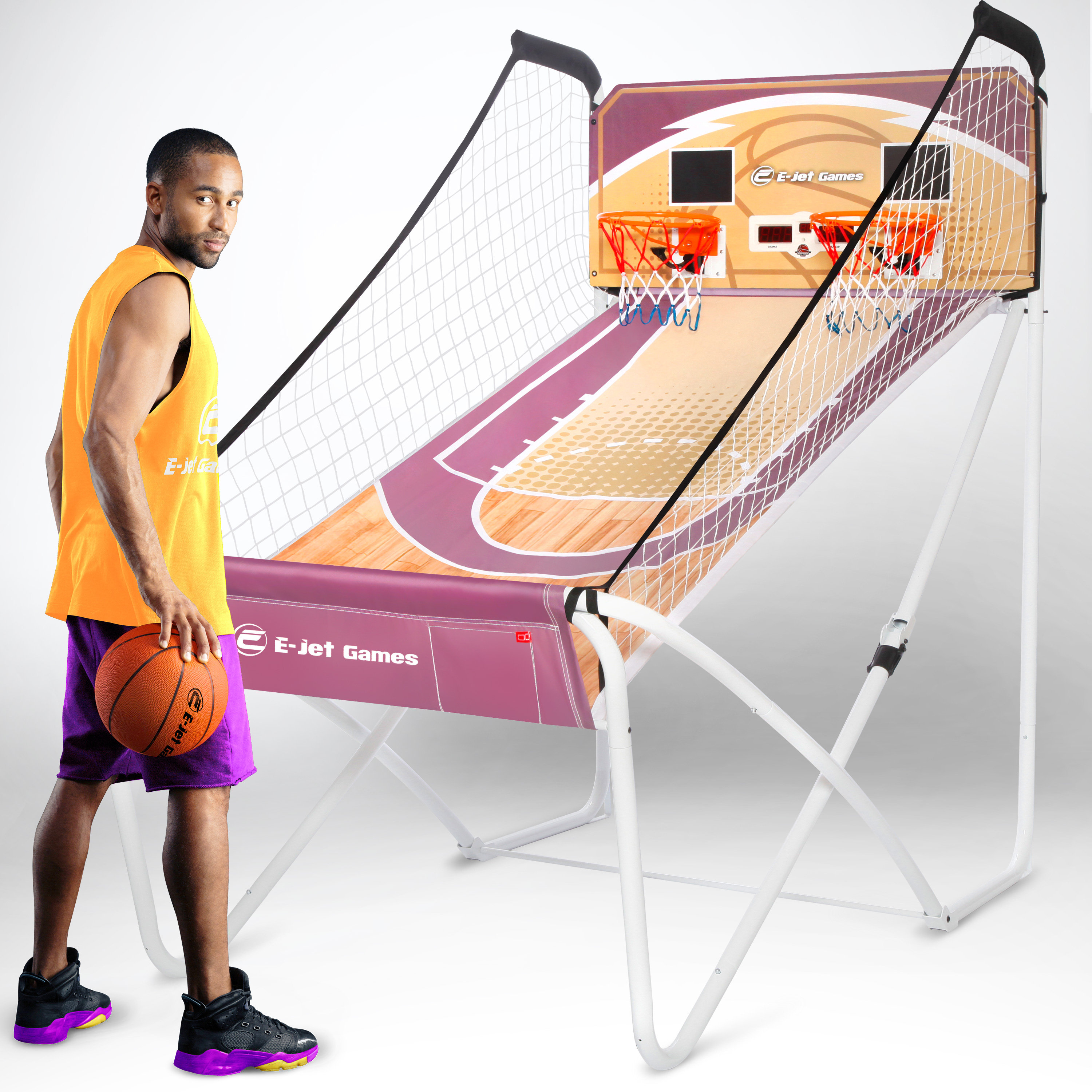 E-Jet Games 2 Player Plug-in Basketball Arcade Game with 2 Games Included |  Wayfair