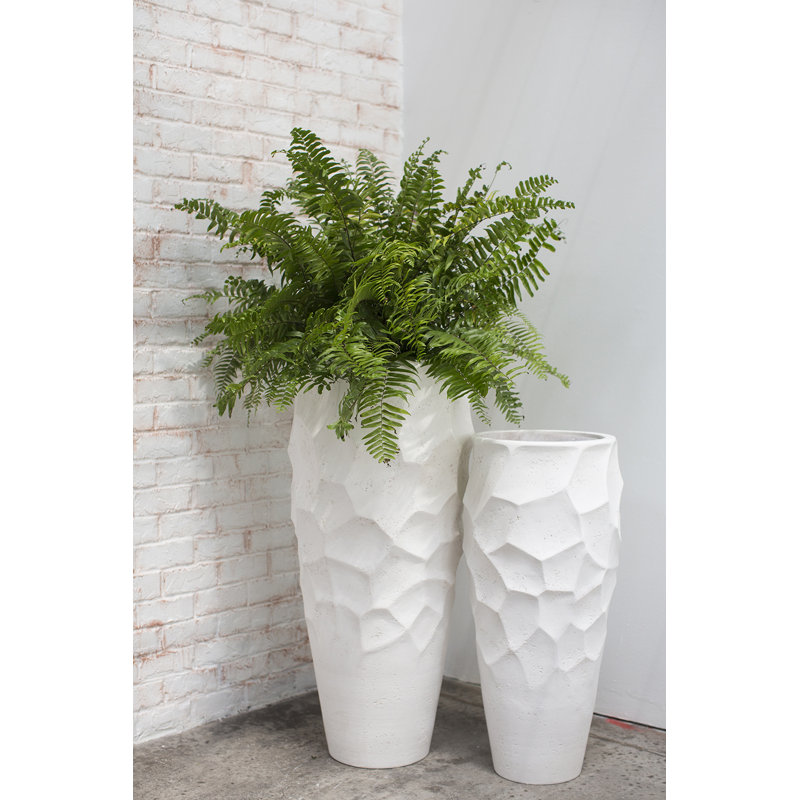 Cache-pot en composite Grand Vela