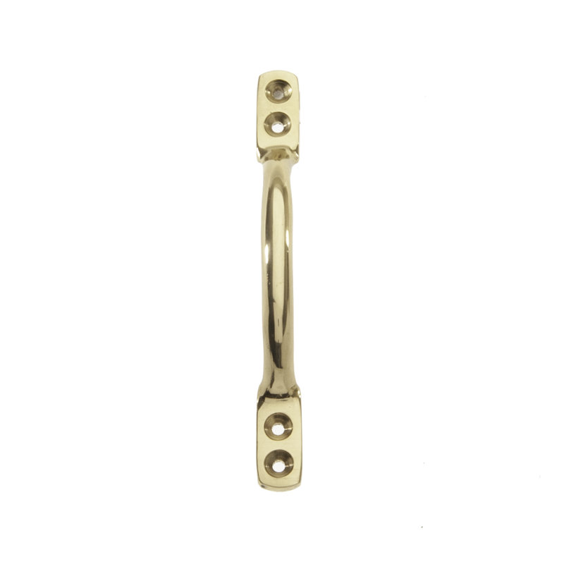 Najma Sash Arch Handle, Polished Brass