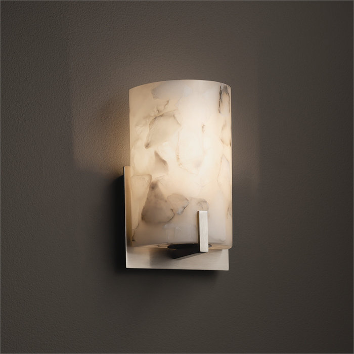 Asae LED Flush Mounted Sconce, Brushed Nickel