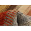 Tapis en laine doré/brun 4 pi 1 po x 6 po main one-of-kind-noué la 2010 Ziegler