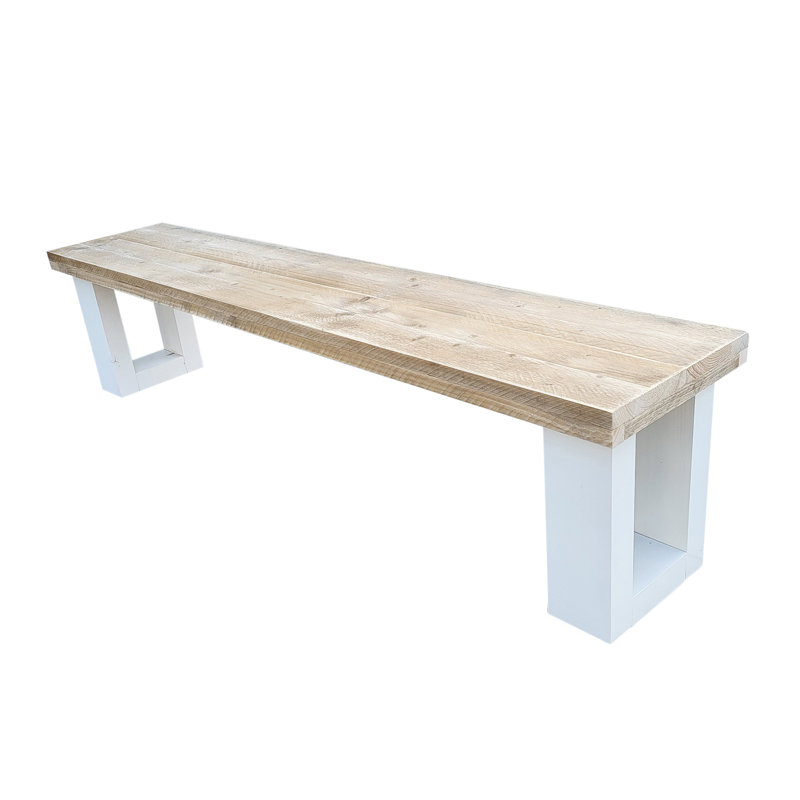 Elodia Solid Wood Bench, 43cm H x 130cm W x 38cm D
