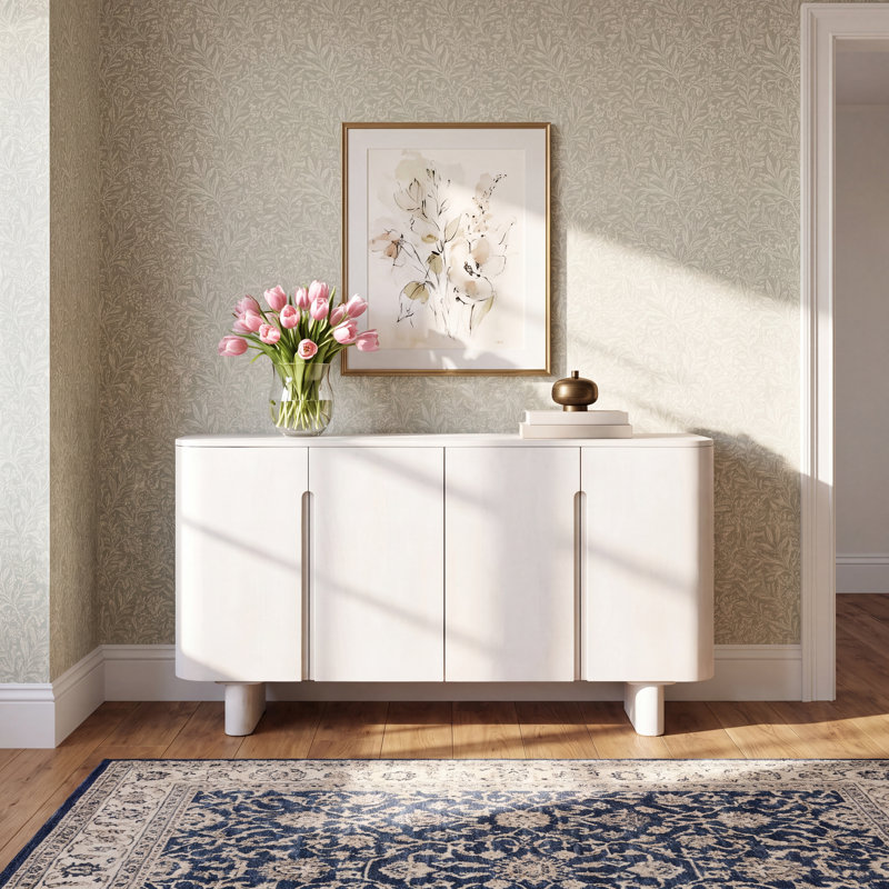 Brunelle 71" Wide 3-Drawer Sideboard, Natural