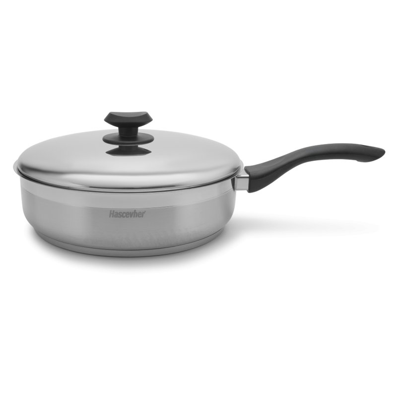 Poêle à frire en acier inoxydable ybm home Hascevher, 10 po
