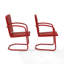 Ensemble de chaises d'extérieur rétro Bates, 2 pièces-726224630