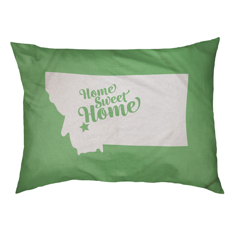 Coussin d'extérieur pour chien Home Sweet, Grand (l 50 po x P 40 po x H 7 po), Vert, Butte