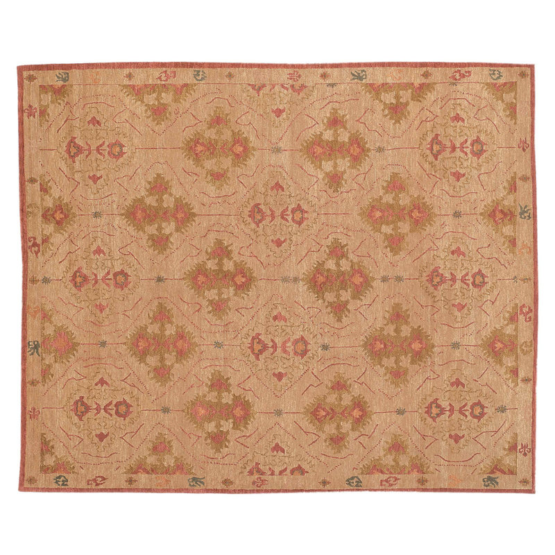 Samkara Hand Woven Wool Oriental Area Rug, Rectangle 8' x 10'