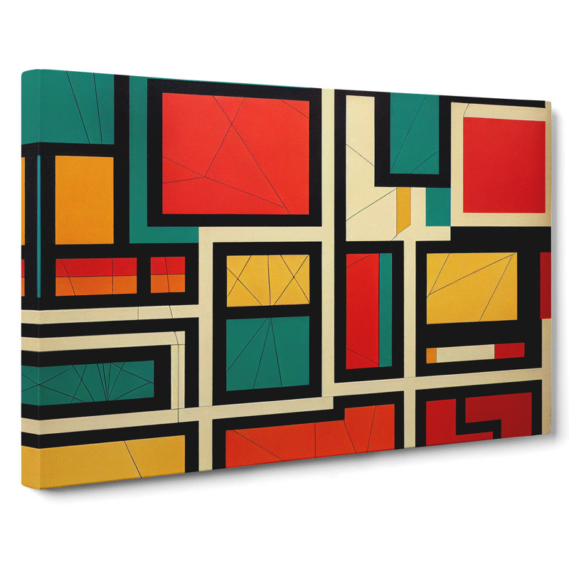 Classic Bauhaus Art Vol.2 Abstract - Wrapped Canvas, 40cm H x 60cm W x 3cm D