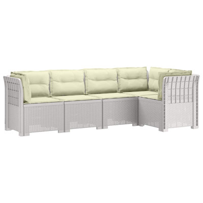 Garden Sofa Rattan Look PP Outdoor Style Seating Contemporary Furniture