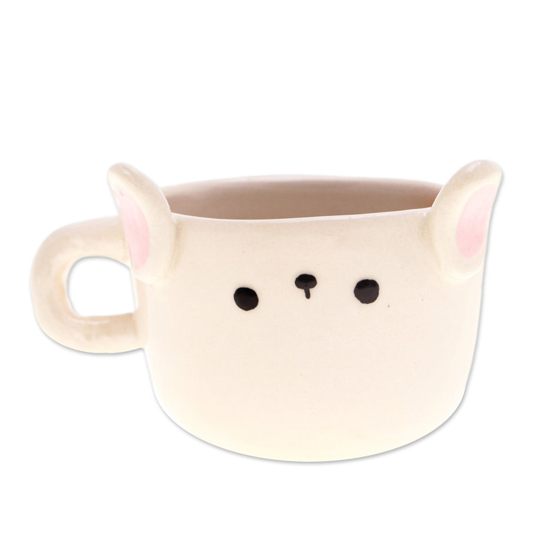 Trinx Handmade Bunny Demitasse Ceramic Espresso Cup