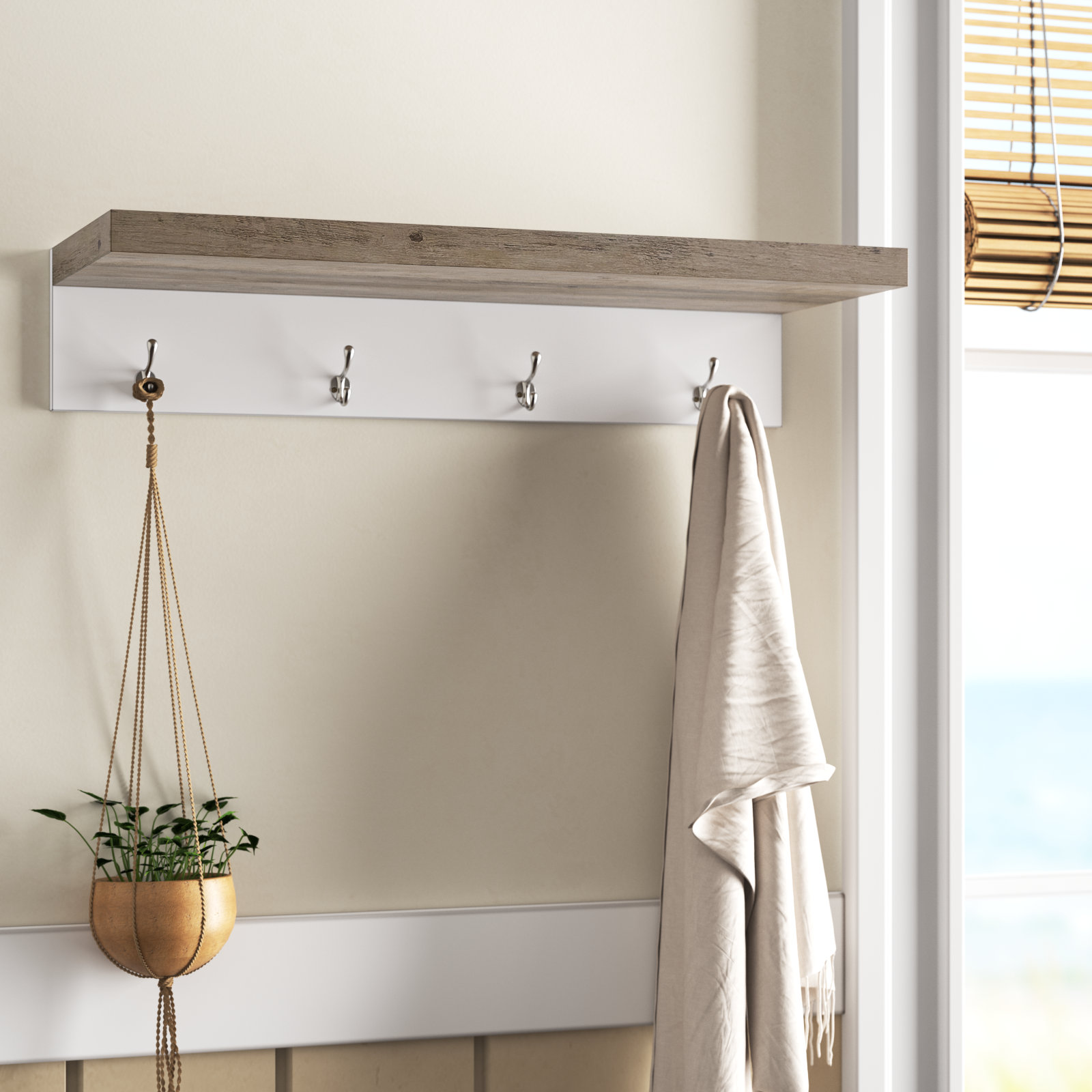 Beachcrest Home™ Lyset Wall Mounted Coat Rack & Reviews 