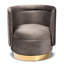 Fauteuil demi-tonneau pivotant avec repose-pieds Krishaun-1324883296