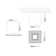 Darma 1 - Light 3.9375" Simple Square LED Flush Mount