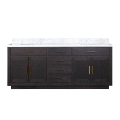 Ensemble de meuble-lavabo double 80 "