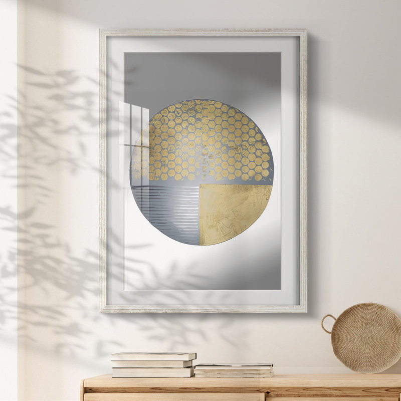 Imprimé Orbit II - impression encadrée, H 19,5 po x l 16,5 po, Blanc