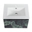 Meuble-lavabo flottant mural avec lavabo en céramique