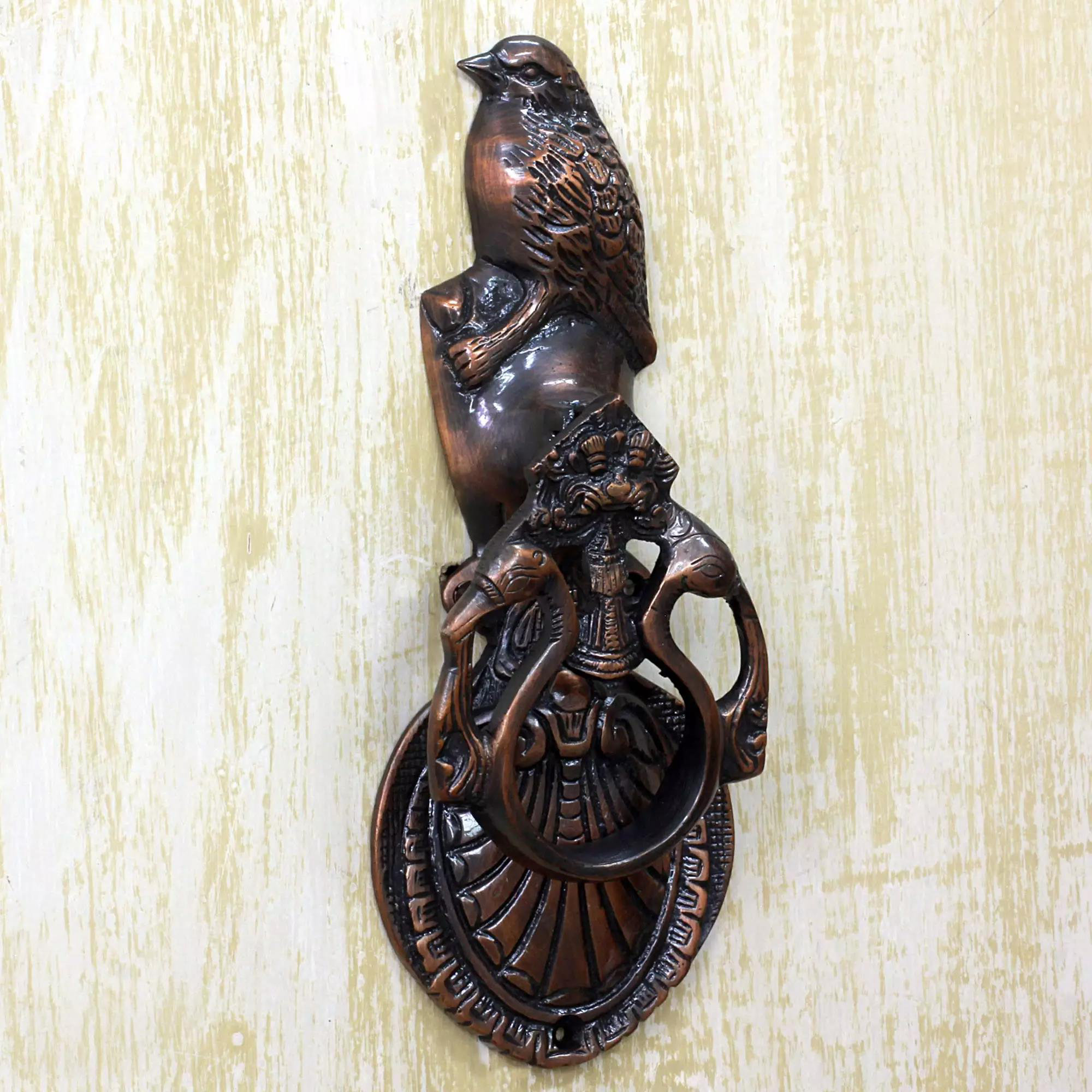 Bloomsbury Market Edgemere Avian Melody Copper Plated Door Knocker ...