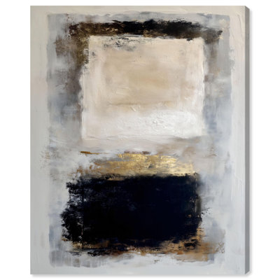 Beige Void I Canvas Print Large Wall Decor by Art Remedy, Gallery Wrapped, 36 x 45