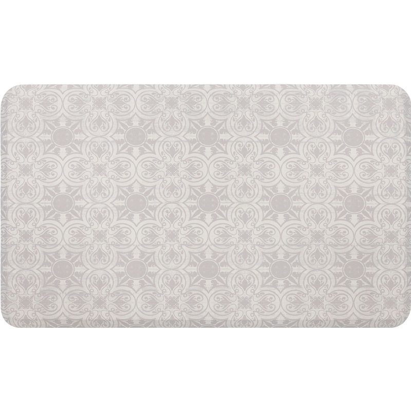 Tapis anti-fatigue Djuanna, Rectangle 1 pi 6 po x 2 pi 6 po, Gris clair