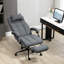Chaise de bureau rembourrée, chaise de travail pivotante à hauteur réglable et repose-pieds rétractable, chaise de bureau contemporaine