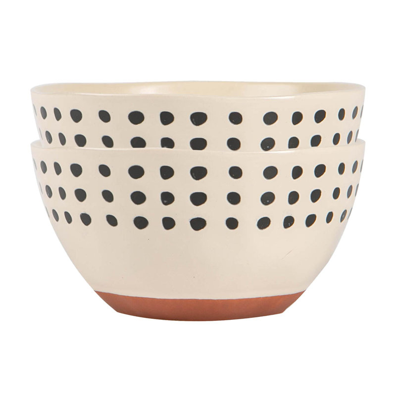 Set of 2 Ceramic Cereal Bowl Set