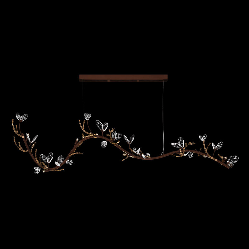 Volare 77.5"W Linear Pendant, Brushed Bronze