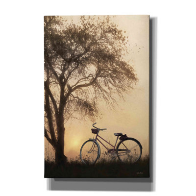 'Foggy Morning Sunrise' by Lori Deiter, Canvas Wall Art
