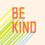 "Be Kind", art textuel sur toile tendue-784059280-794842310-794842291