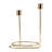 Modern Wire Double Taper Candle Holder – Minimalist Decorative Accent for Dining Table or Shelf, 8"-89117361