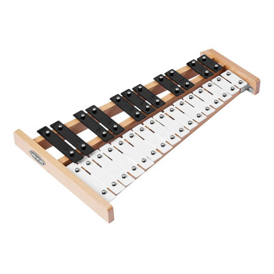 Xylophone glockenspiel, 27 notes, instrument de percussion professionnel, avec lames en métal, 4 mailloches et étui de transport inclus. Instrument de musique idéal pour les débutants, adultes et enfants.
